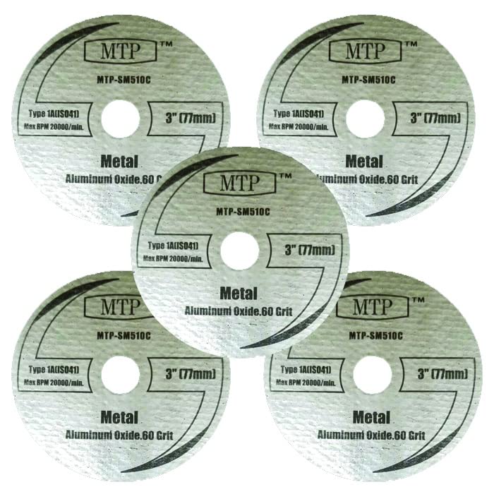 Brand Pack of 5 Metal 3" Cutting Wheel Compatible to use for SM510c Saw Max Rigid R87547B Milwaukee 2522-20 Cut Off Tool - 7/16" Arbor